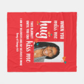 Couverture Polaire Valentine QUAND TU ME MANQUES HUG CETTE Photo (Devant (Horizontal))