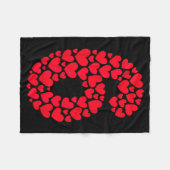 Couverture Polaire Valentine’s Day 67 Filled With Heart Funny Six Sev (Devant (Horizontal))