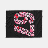 Couverture Polaire Valentine’s Day 67 Hearts Romantic Funny Six Seven (Devant (Horizontal))