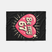 Couverture Polaire Valentine’s Day Be My 67 Meme Six Seven 6 7 Valent (Devant (Horizontal))