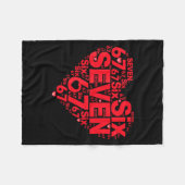 Couverture Polaire Valentine’s Day Funny 67 Meme Six Seven 6 7 Valent (Devant (Horizontal))