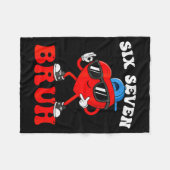 Couverture Polaire Valentine’s Day Funny 67 Six Seven Bruh 6 7 Valent (Devant (Horizontal))