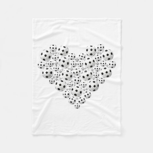 Couverture Polaire Valentine Soccer Heart Drip Srt Love Valentines Da (Devant)