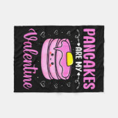 Couverture Polaire Valentine's Day Couple - Pancakes Are My Valentine (Devant (Horizontal))