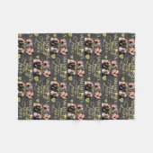 Couverture Polaire Valentine's Day Elegant Gold Photo Collage  (Devant (Horizontal))