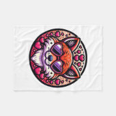 Couverture Polaire Valentines Day Fox And Matching Couples Foxes  (Devant (Horizontal))