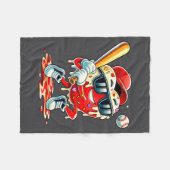 Couverture Polaire Valentines Day Heart Baseball Drip Ice Cream Boys  (Devant (Horizontal))