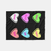 Couverture Polaire Valentines Day Hearts Drinking Liquor Lovers Anti  (Devant (Horizontal))