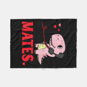 Couverture Polaire Valentines Day Matching Soulmates Mates Dino Coupl (Devant (Horizontal))