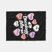 Couverture Polaire Valentines Day Oncology Nurse Cancer Suprt Groovy  (Devant (Horizontal))