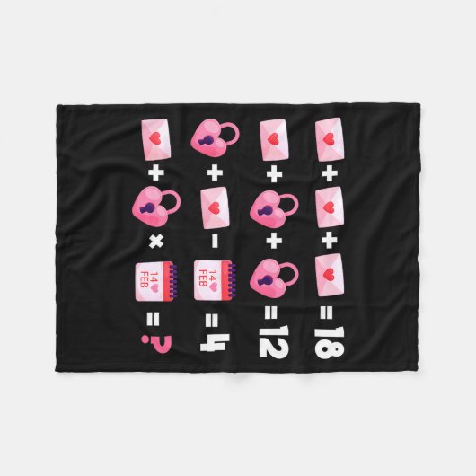 Couverture Polaire Valentines Day Order Of Operations Valentines Math (Devant (Horizontal))