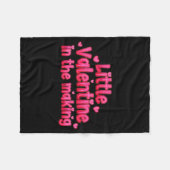 Couverture Polaire Valentines Day Pregnancy Announcement Little Valen (Devant (Horizontal))