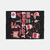 Couverture Polaire Valentine's Day Retro Endo Crew Nurse Endoscopy Gl (Devant (Horizontal))
