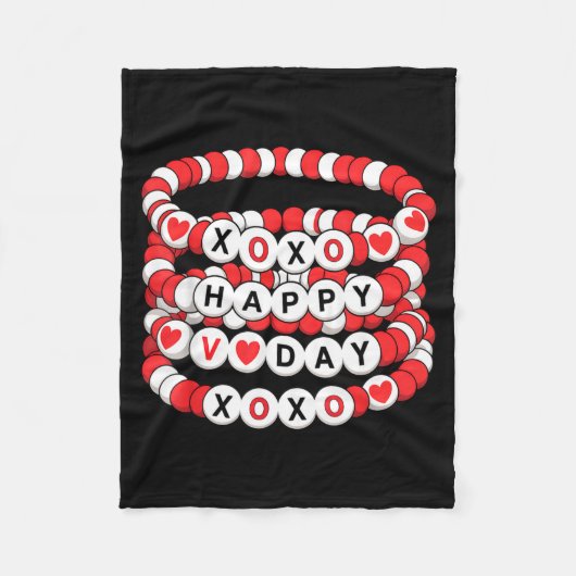 Couverture Polaire Valentines Friendship Bracelets Valentines Women K (Devant)