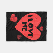 Couverture Polaire Valentine's I Love Me I Love Myself Shirt  (Devant (Horizontal))