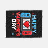 Couverture Polaire Valentines Jour Contrôleur Vidéo Jeu Coeur Garçon (Devant (Horizontal))