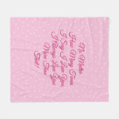 Couverture Polaire Valentines Jour Je T'Aime Plus Que Cette Étoile Ro (Devant (Horizontal))