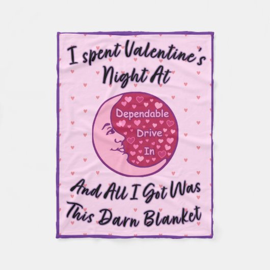 Couverture Polaire Valentine's Night 2026 "Darn" Blanket (Devant)
