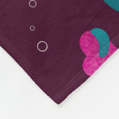Couverture Polaire Valentine's Octopus and Hearts (Coin)