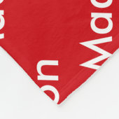 Couverture Polaire Valentines personnalisées Blanche polaire rouge (Coin)