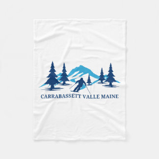 Couverture Polaire vallée de Carrabassett maine station de ski skieur