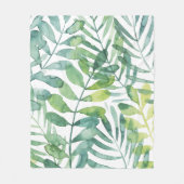 Couverture Polaire Valse Frond - Feuilles Frond Palm (Devant)