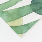 Couverture Polaire Valse Frond - Feuilles Frond Palm (Coin)