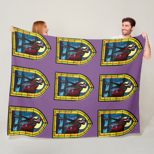 Couverture Polaire Vampire en verre tendu (En situation)