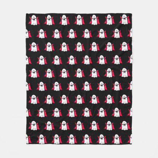 Couverture Polaire Vampire Ghosts sur le noir (Devant)