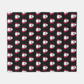 Couverture Polaire Vampire Ghosts sur le noir (Devant (Horizontal))