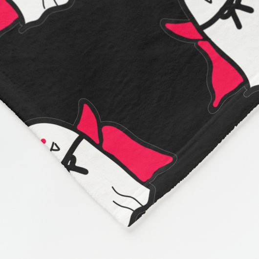 Couverture Polaire Vampire Ghosts sur le noir (Coin)