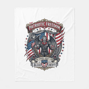 Couverture Polaire Vampire Patriotique Liberté Seigneur Horreur Monst