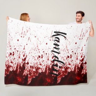 Couverture Polaire Vampire Splate De Sang De Toison Personnalisé G