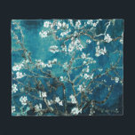 Couverture Polaire Van Gogh Almond Blossoms Dark Turquoise<br><div class="desc">Artiste : Vincent Van Gogh Titre : Les fleurs d'amandes ont modifié la couleur</div>