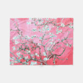 Couverture Polaire Van Gogh Almond Blossoms rose bleu (Devant (Horizontal))