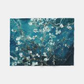 Couverture Polaire Van Gogh Almond Blossoms : Turquoise foncé (Devant (Horizontal))