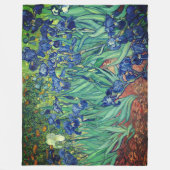 Couverture Polaire Van Gogh Art Irises (Devant)