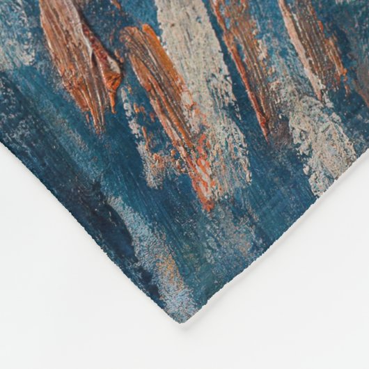 Couverture Polaire Van Gogh - Autoportrait avec un Casquette gris (Coin)