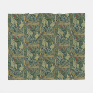 Couverture Polaire Van Gogh Grand Papillon de Nuit Vintage Nature Art