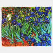 Couverture Polaire Van Gogh - Irises, (Devant (Horizontal))