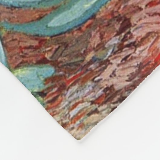Couverture Polaire Van Gogh Irises Peinture impressionniste (Coin)