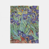 Couverture Polaire Van Gogh Irises Peinture impressionniste (Devant)