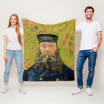 Couverture Polaire Van Gogh Postman. Art de l'impressionnisme de port<br><div class="desc">Van Gogh "The Postman (Joseph Roulin)" couverture en toison. Portrait impressionnisme art.</div>