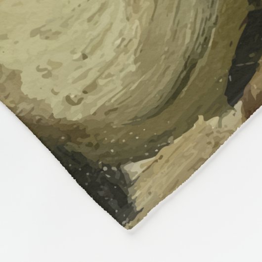 Couverture Polaire van gogh Skull (Coin)