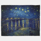 Couverture Polaire Van Gogh Starry Night Over the Rhone (Devant (Horizontal))