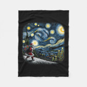 Couverture Polaire Van Gogh Starry Night Santa Christmas Winter Snowy (Devant)