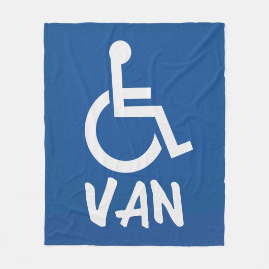 Couverture Polaire Van Handicapé (Devant)