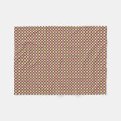 Couverture Polaire Vanilla Chocolate Fraise À damiers Motif (Devant (Horizontal))