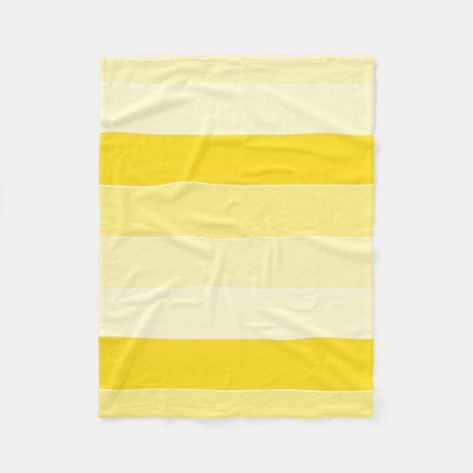 Couverture Polaire Vanille Jaune Blancs Modèle élégant (Devant)
