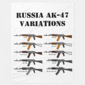 COUVERTURE POLAIRE VARIATIONS AK-47 RUSSES (Devant)